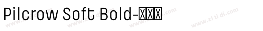 Pilcrow Soft Bold字体转换